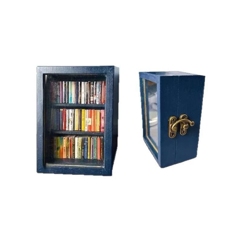 Mini Wooden Book Storage Box