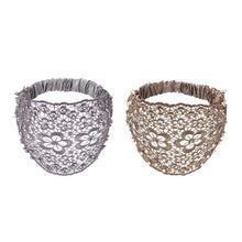 Load image into Gallery viewer, Plum Blossom Hollow Beaded Wide Headband