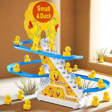 Load image into Gallery viewer, Electric Duck Climbing Race Track Toy – LED Lights &amp; Music Roller Coaster Playset