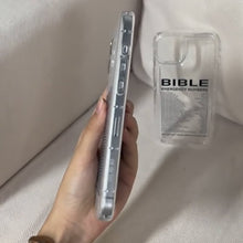 Load image into Gallery viewer, Bible Number Pattern Clear Phone Case