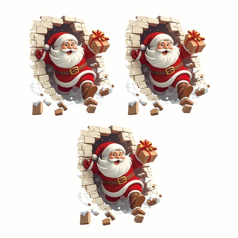 Santa Claus Wall Sticker Set