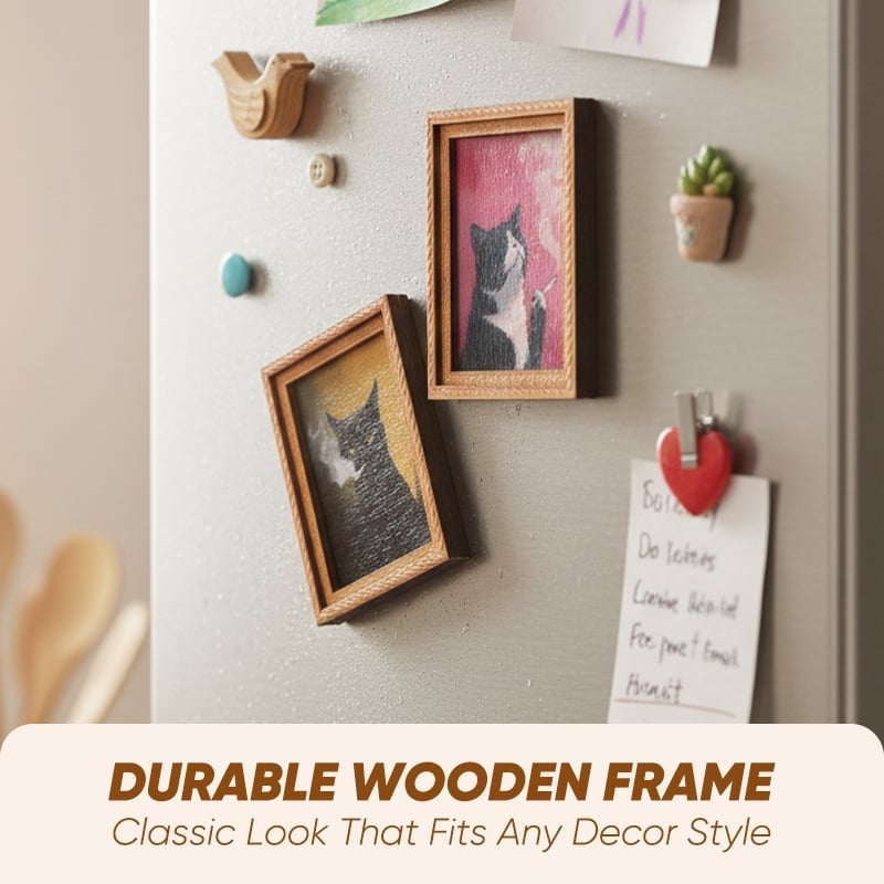 Cat Photo Frame Fridge Magnet