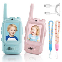 Load image into Gallery viewer, Rechargeable Video Walkie Talkies for Kids 1 Pair