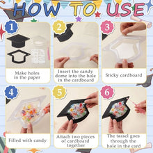 Load image into Gallery viewer, Graduation Cap Candy Card Set