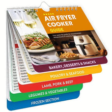 Load image into Gallery viewer, Air Fryer Cheat Sheet Magnets Cooking Guide Booklet