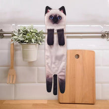 Load image into Gallery viewer, Cute Cat Hand Towel