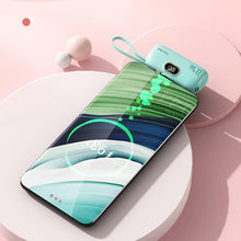 Load image into Gallery viewer, Mini Portable Charger with Built-in Cable
