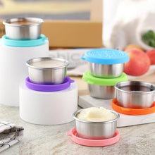 Load image into Gallery viewer, Stainless Steel Containers With Leakproof Silicone Lids