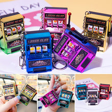 Load image into Gallery viewer, Rotating Fruit Machine Shaped Keychain