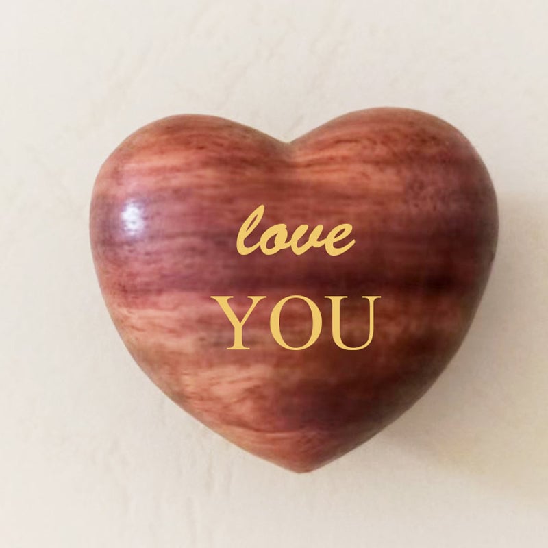 Pocket Hug Wooden Heart Token