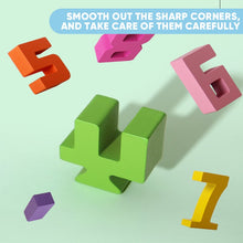 Load image into Gallery viewer, Montessori-Inspired Wooden Number Blocks – Unlock Your Child’s Potential!