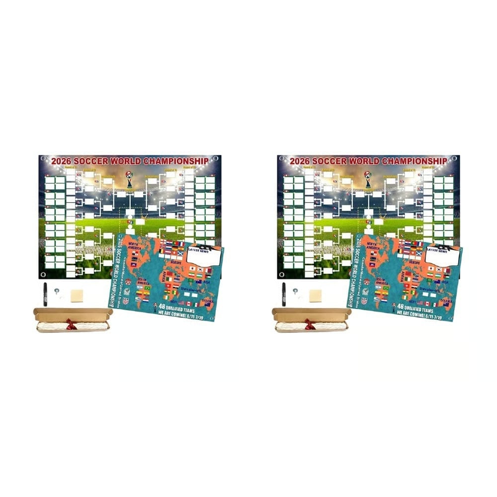 2026 World Cup Football poster