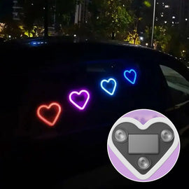 Solar Heart LED Car Ambient Light