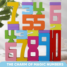 Load image into Gallery viewer, Montessori-Inspired Wooden Number Blocks – Unlock Your Child’s Potential!