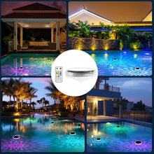 Load image into Gallery viewer, 2 PCS - Timer Function Solar-Powered Pool Light with 3 Brightness Levels &amp; 9 Colors