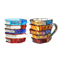 Load image into Gallery viewer, Hand-painted Book Coffee Cup