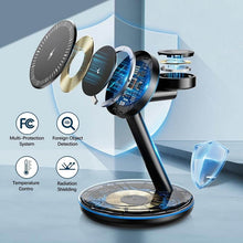 Load image into Gallery viewer, Folding Magnetic Multi-Function 3-in-1 Wireless Charger