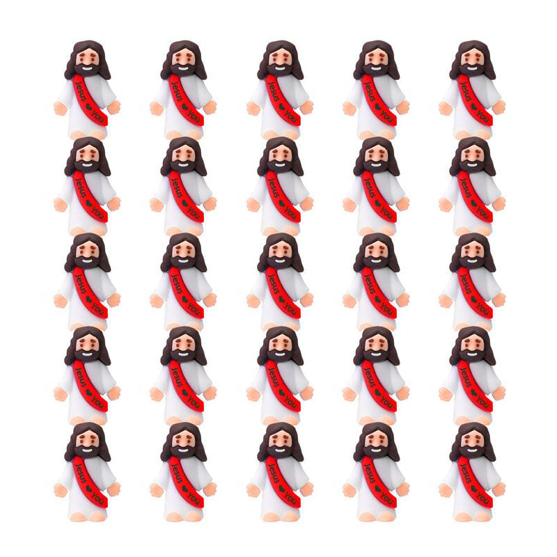 【Extra 10% Off】Mini Jesus Figurines With Jesus love You Slogan