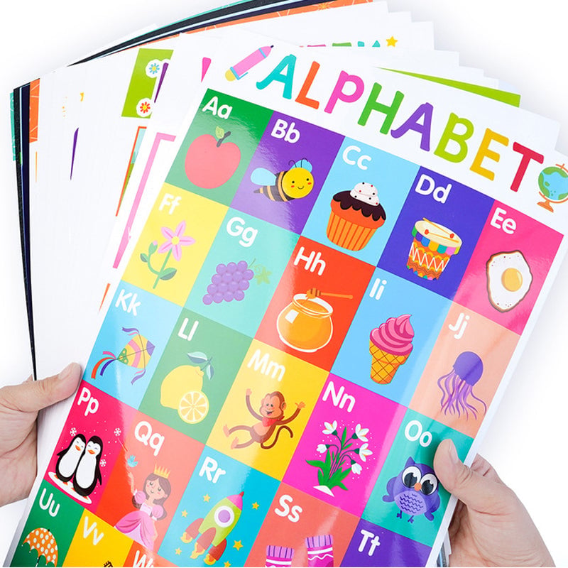 Colorful Educational Posters（18PCS/SET ）