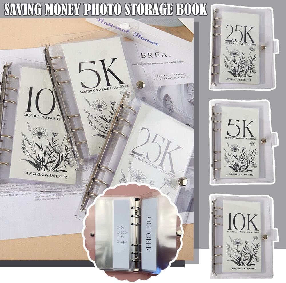【Extra 50% OFF】12-Month Envelopes Money Saving Challenge Binder