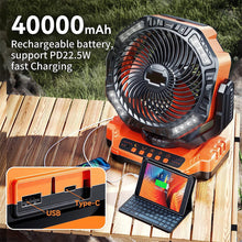 Load image into Gallery viewer, Outdoor Portable Cooling Fan - Rechargeable Camping Fan