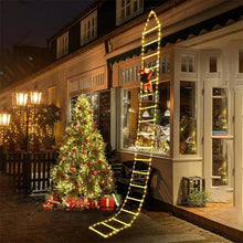 Load image into Gallery viewer, Christmas Ladder Decoration Lights With Santa Claus