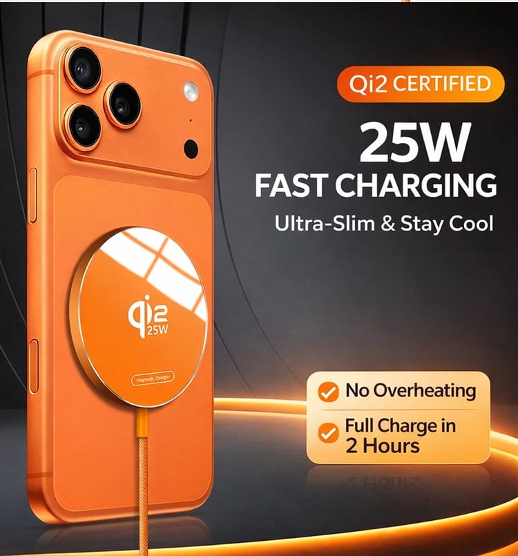 Qi 2.2 25W Fast Wireless Charger