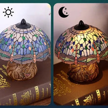 Load image into Gallery viewer, Tiffany-style Dragonfly Table Lamp