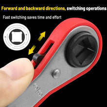 Load image into Gallery viewer, Maintenance Double-ended Square Ratchet Wrench