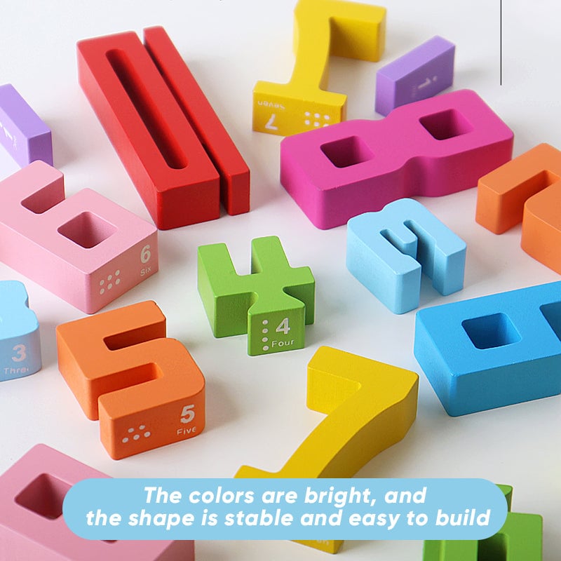 Montessori-Inspired Wooden Number Blocks – Unlock Your Child’s Potential!