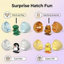 Load image into Gallery viewer, Pop-Surprise Easter Eggs – Wind-Up Jumping Animal Toy (Capybara, Dinosaur, Penguin, Duck)