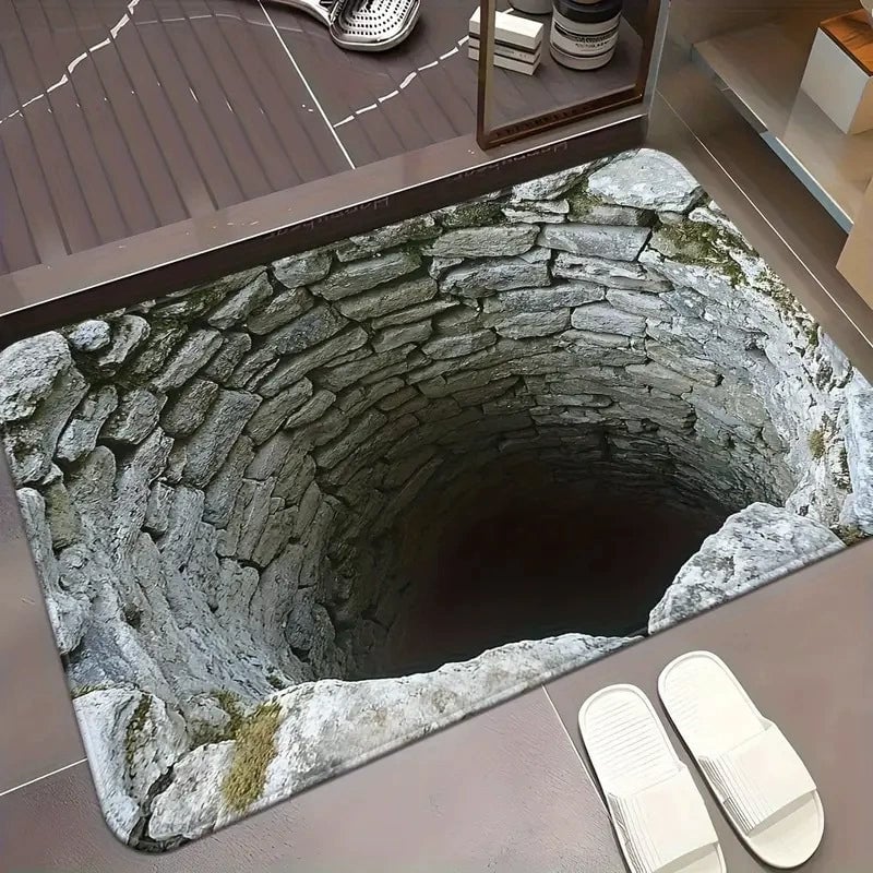 3D Optical Illusion Anti-Slip Floor Mat