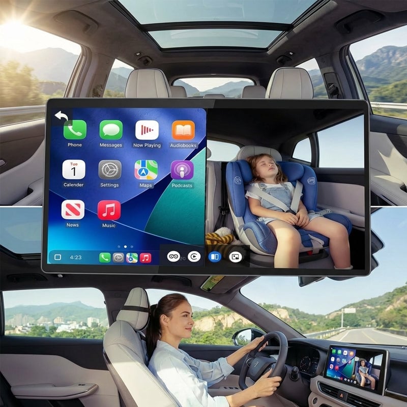 Aless™ CarPlay Hub with Baby Camera