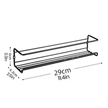 Load image into Gallery viewer, Carbon Steel Wall-Mounted Kitchen Spice Rack