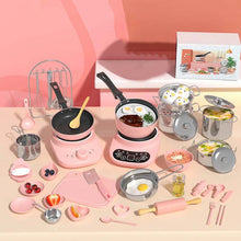 Load image into Gallery viewer, Children's Real Cooking Mini Kitchen Toys - 22 PCS Set
