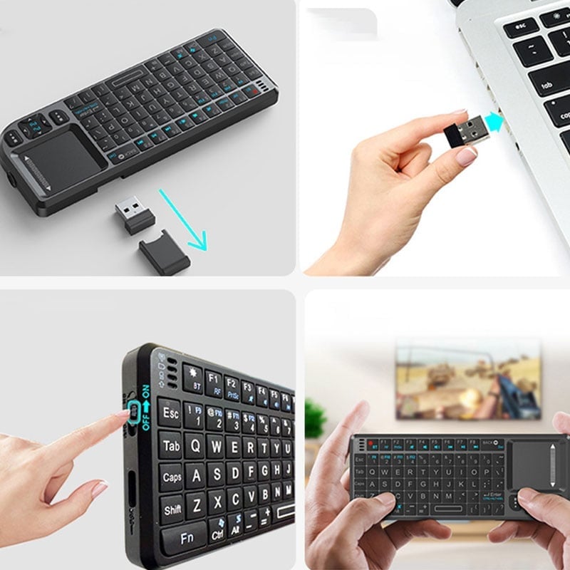 3-in-1 Mini Wireless Keyboard