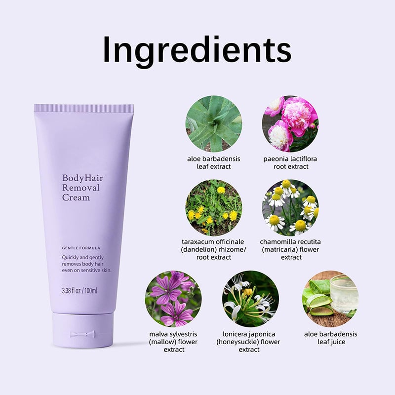 Gentle Hair Removal Cream for Sensitive Skin