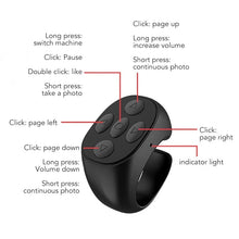 Load image into Gallery viewer, Wireless Fingertip Bluetooth Remote Control