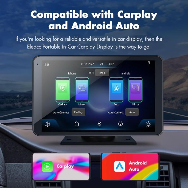 Sakerplus Multi-function Portable Car Display Screen