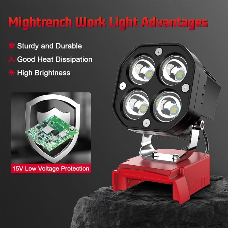 💡 Portable LED Work Light for 18V Battery