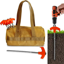 Load image into Gallery viewer, 8" Screw in Tent Stakes - Ground Anchors Screw in