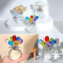 Load image into Gallery viewer, 7-Color Crystal Rose Floral Keepsake