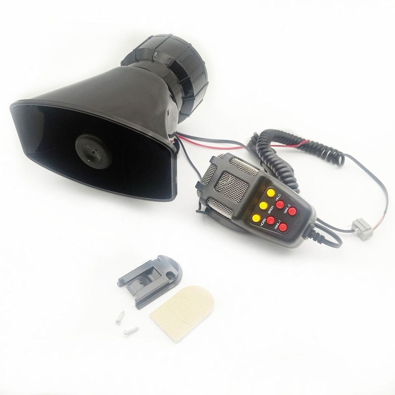 7 Tone Sound Mic PA Speaker Car Horn