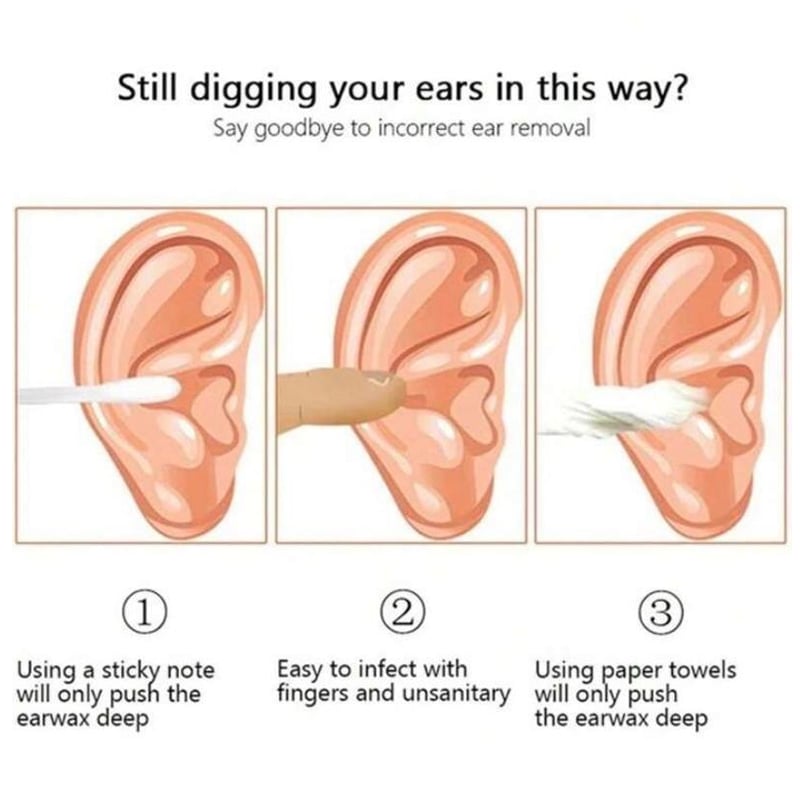 6 Counts Set Stainless Steel Spiral Ear Massage Cleaning Tool