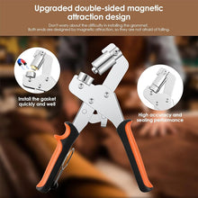Load image into Gallery viewer, Eyelet Pliers for Tarpaulins (Pliers + 500 silver buckles)
