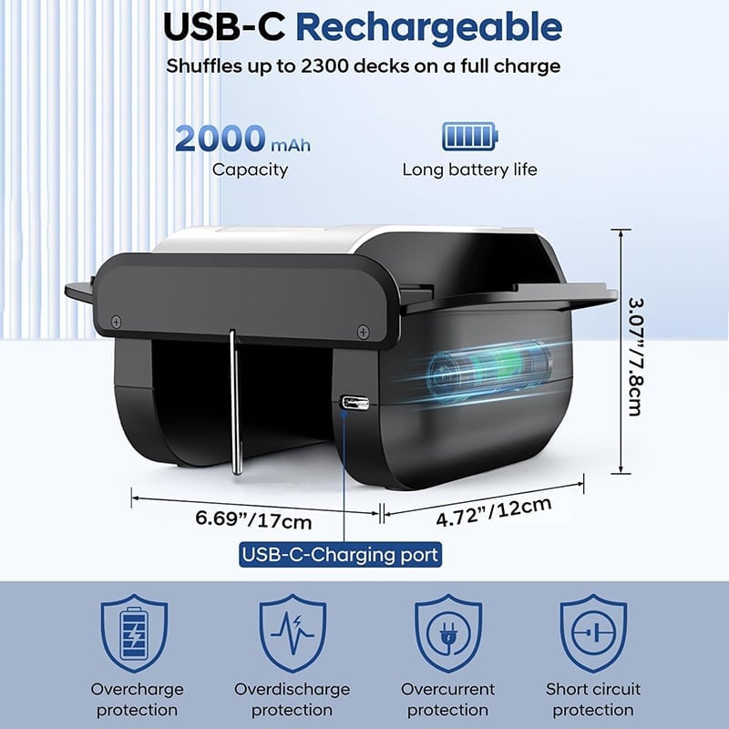 Rechargeable Automatic Card Shuffler