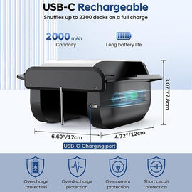 Rechargeable Automatic Card Shuffler