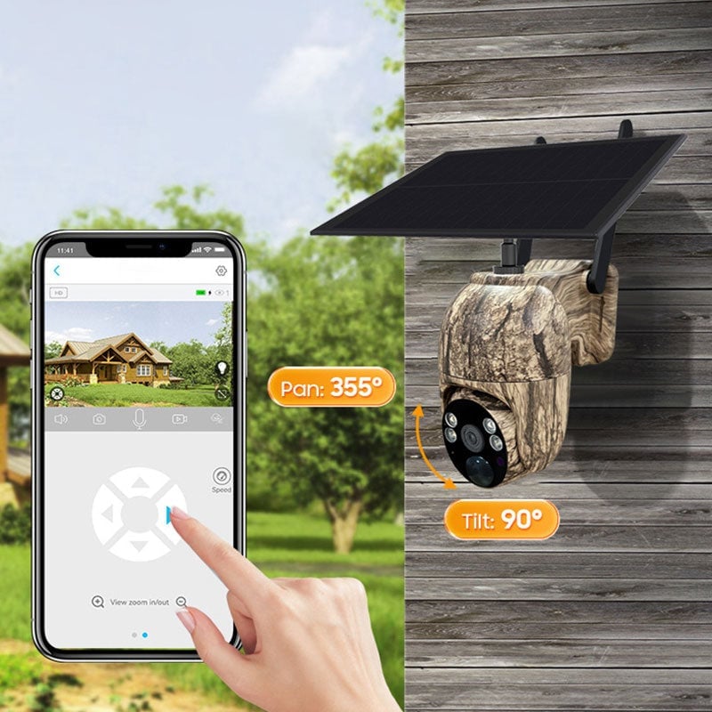 Solar camouflage camera