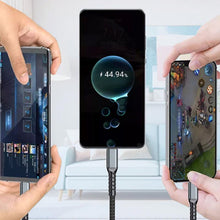 Load image into Gallery viewer, Three-in-One Braided Data Cable