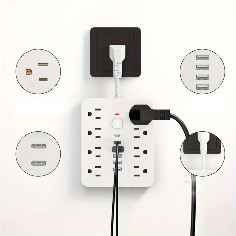 US standard 14 in 1 multi-function power strip